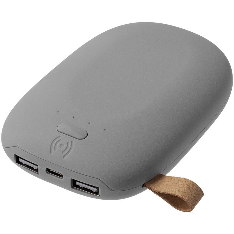 Аккумулятор с беспроводной зарядкой Pebble Wireless 9000 мАч, серый арт.7042.10