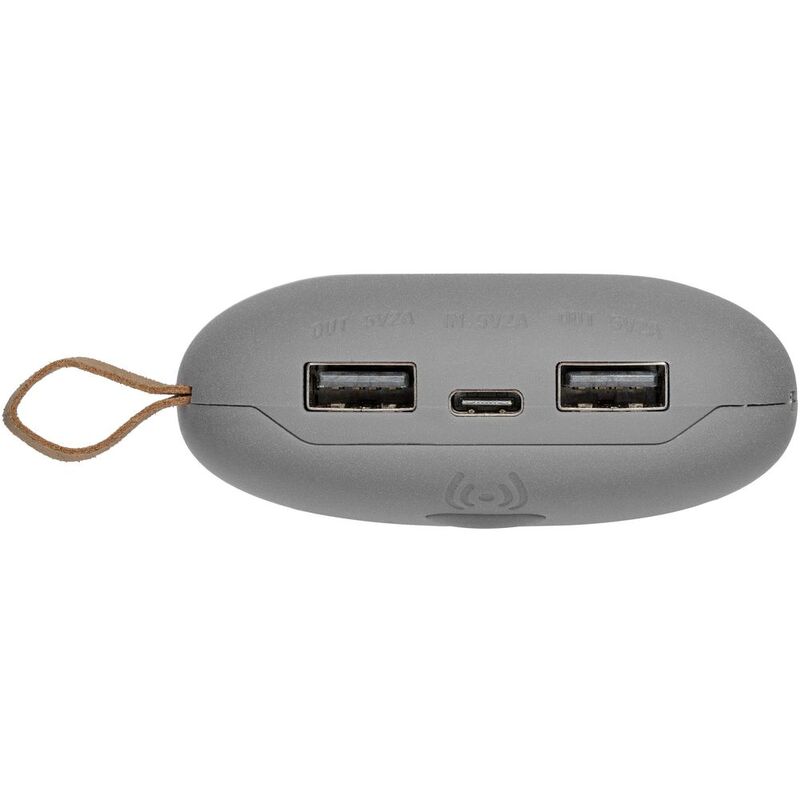 Аккумулятор с беспроводной зарядкой Pebble Wireless 9000 мАч, серый арт.7042.10