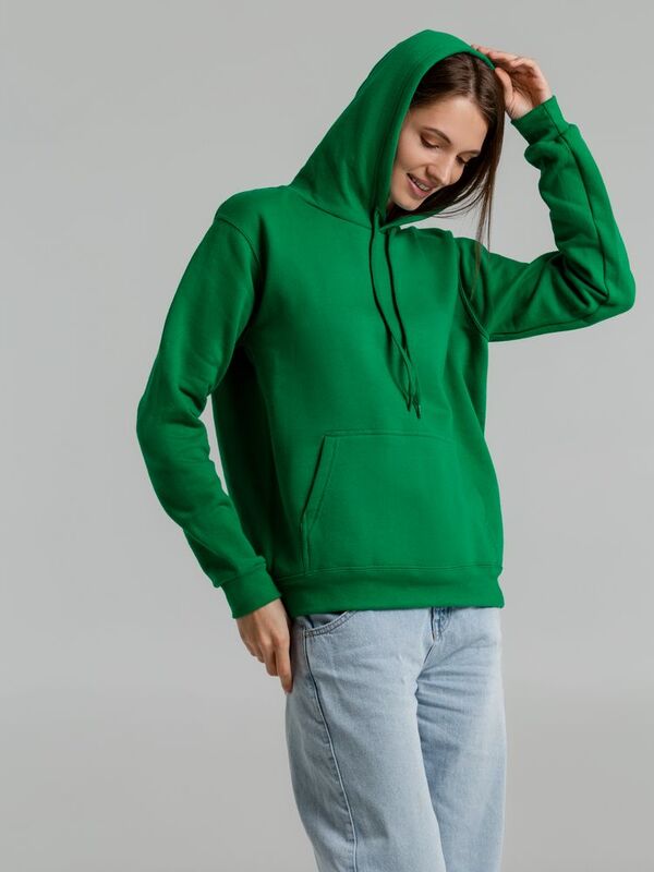 Толстовка с капюшоном Snake II ярко-зеленая арт.7611.90