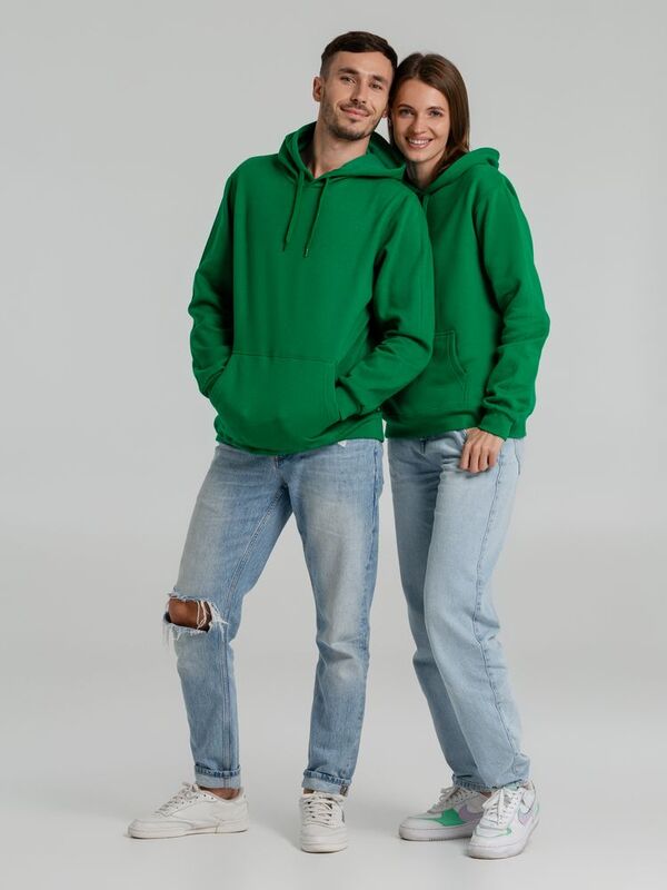 Толстовка с капюшоном Snake II ярко-зеленая арт.7611.90