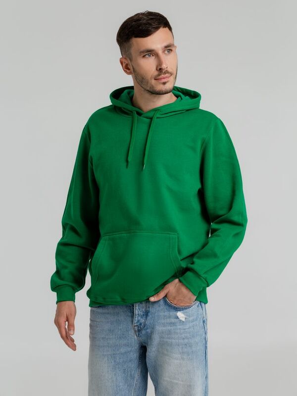 Толстовка с капюшоном Snake II ярко-зеленая арт.7611.90