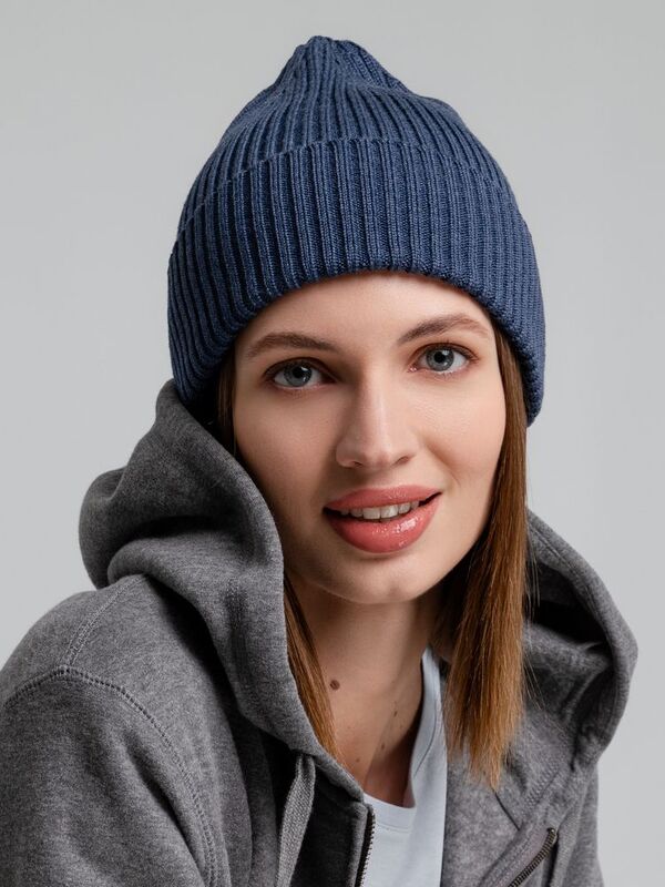 Шапка Stout, синий меланж арт.7981.40