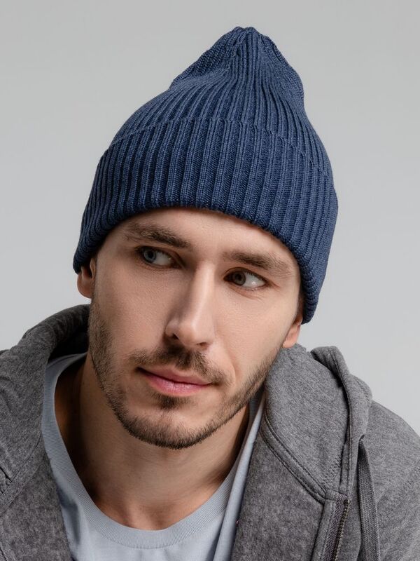 Шапка Stout, синий меланж арт.7981.40