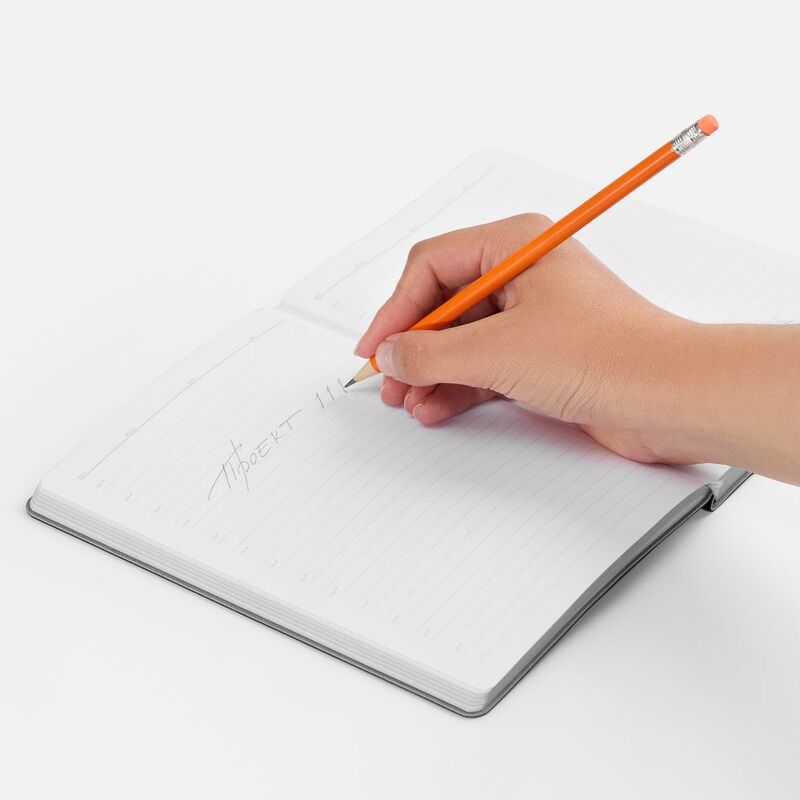 Карандаш простой Hand Friend с ластиком, оранжевый арт.5002.20