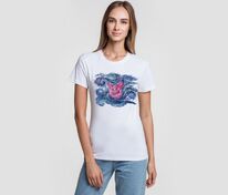 Футболка женская &laquo;Ван-Пиг&raquo;, белая арт.70104.60