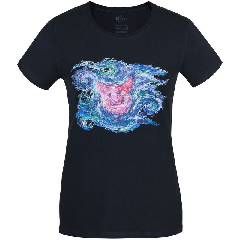 Футболка женская &laquo;Ван-Пиг&raquo;, синяя арт.70104.40