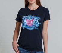 Футболка женская &laquo;Ван-Пиг&raquo;, синяя арт.70104.40