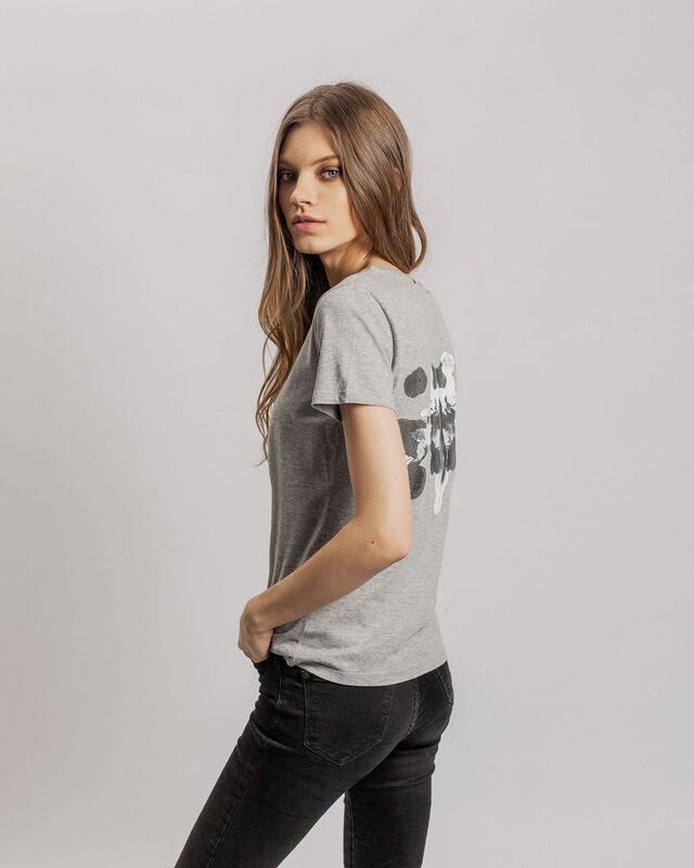 Футболка женская &laquo;Подсознательность&raquo;, серый меланж арт.70122.11