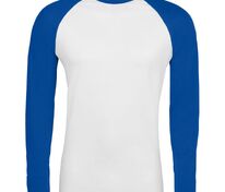 Футболка мужская с длинным рукавом Funky Lsl, белая с ярко-синим арт.02942907