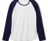 Футболка женская с длинным рукавом Milky Lsl, белая с темно-синим арт.02943904