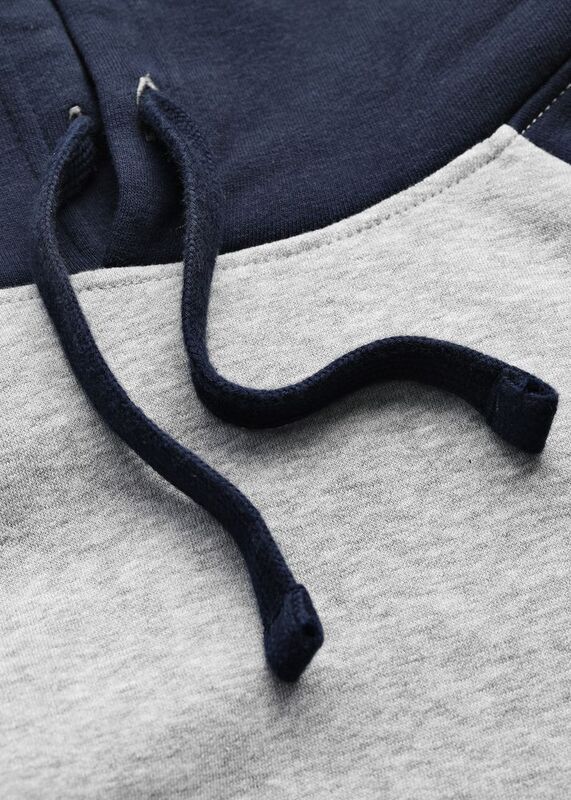 Толстовка унисекс Seattle, серый меланж с темно-синим арт.02998110