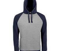 Толстовка унисекс Seattle, серый меланж с темно-синим арт.02998110