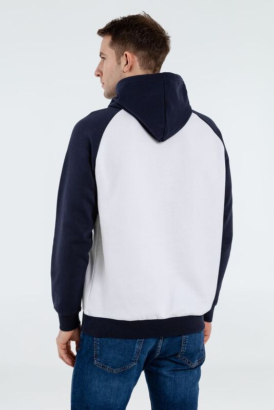 Толстовка унисекс Seattle, белая с темно-синим арт.02998904