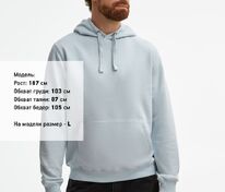 Толстовка унисекс Spencer, голубая арт.02991251