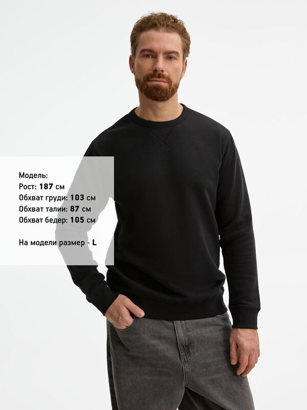 Толстовка унисекс Sully, черная арт.02990312