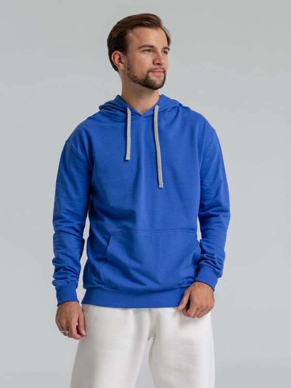 Толстовка с капюшоном Unit Kirenga, ярко-синяя арт.6894.44
