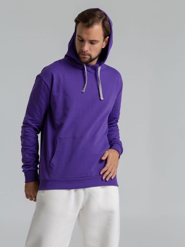 Толстовка с капюшоном Unit Kirenga, фиолетовая арт.6894.78