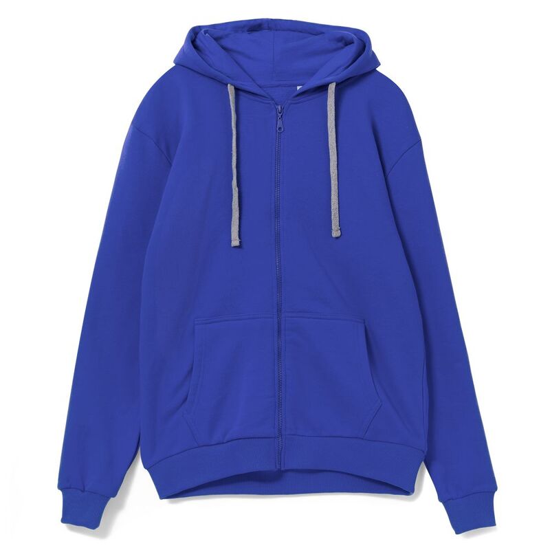 Толстовка на молнии с капюшоном Unit Siverga , ярко-синяя арт.6895.44