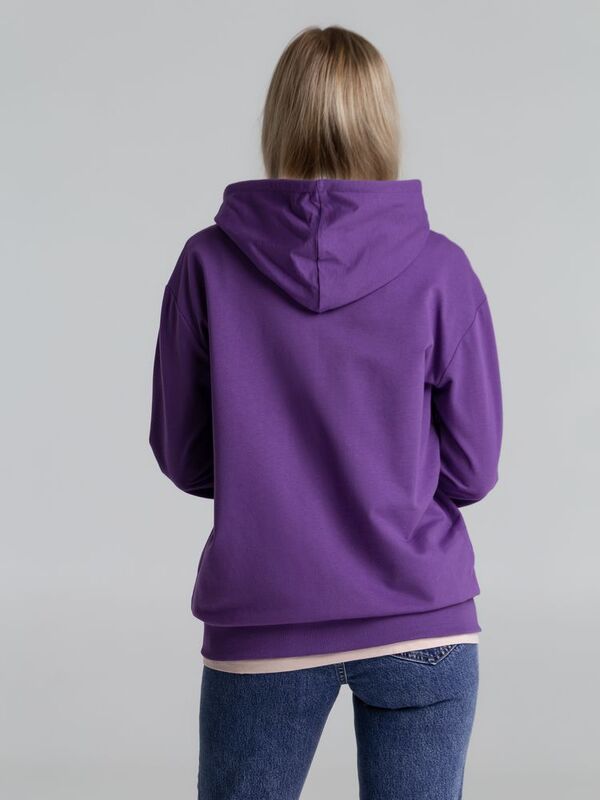 Толстовка на молнии с капюшоном Unit Siverga, фиолетовая арт.6895.78