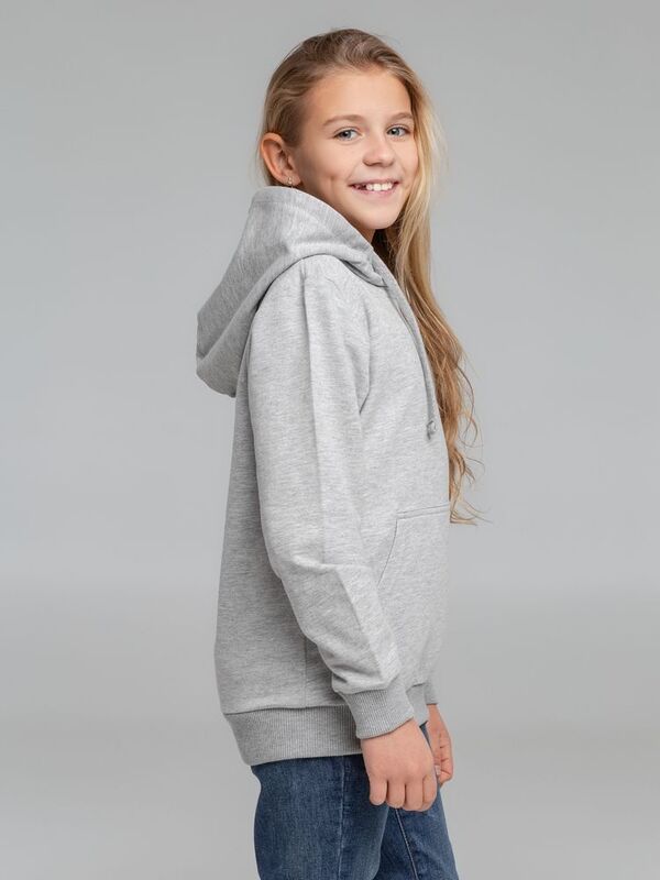 Толстовка с капюшоном детская Kirenga Kids, серый меланж арт.11147.11