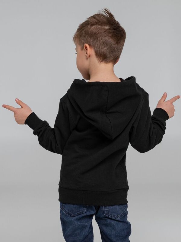 Толстовка с капюшоном детская Kirenga Kids, черная арт.11147.30