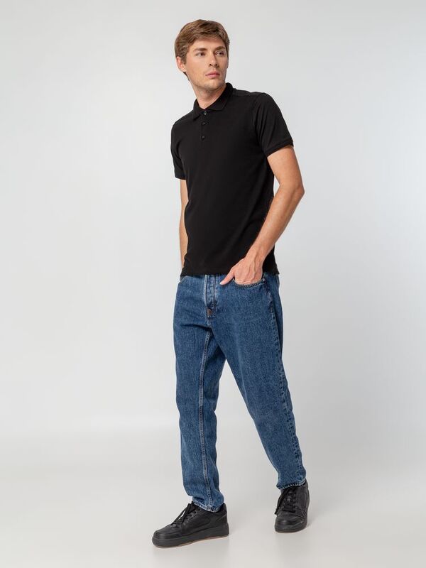 Рубашка поло мужская Virma Stretch, черная арт.11143.30