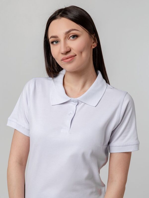 Рубашка поло женская Virma Stretch Lady, белая арт.11144.60