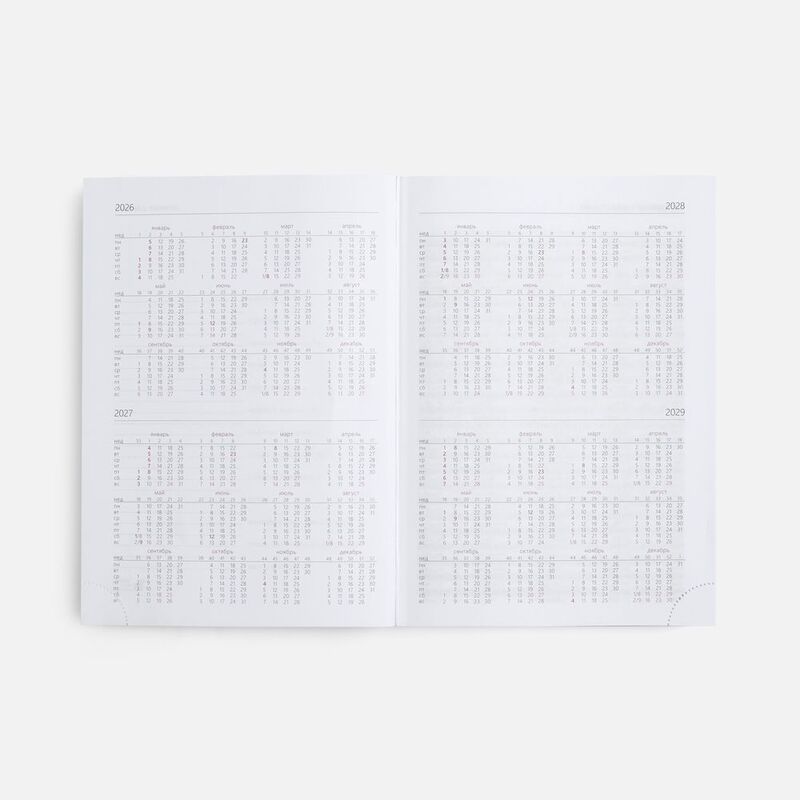 Ежедневник New Nebraska, датированный, красный арт.12878.50