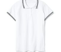 Рубашка поло женская Virma Stripes Lady, белая арт.11139.60