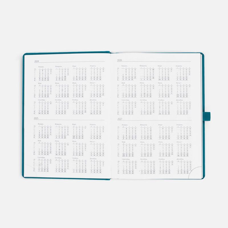 Ежедневник Favor, недатированный, бирюзовый арт.17072.49