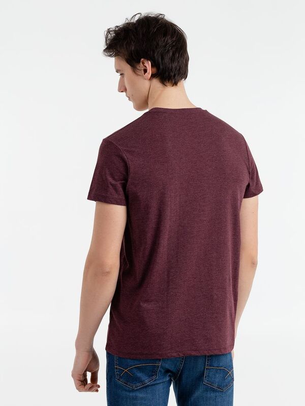 Футболка мужская Regent Fit 150, бордовый меланж арт.00553148