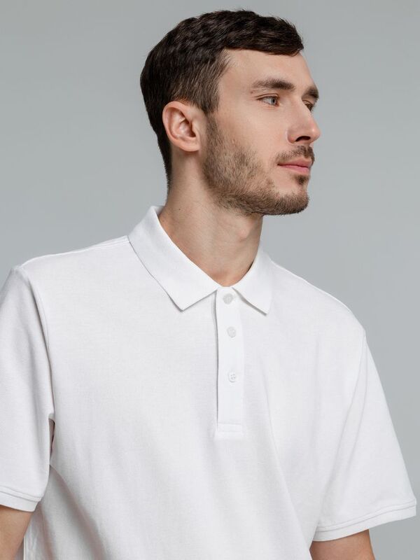 Рубашка поло мужская Neptune, белая арт.11129.60