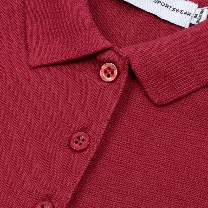 Рубашка поло женская Neptune, вишнево-красная арт.11130.55