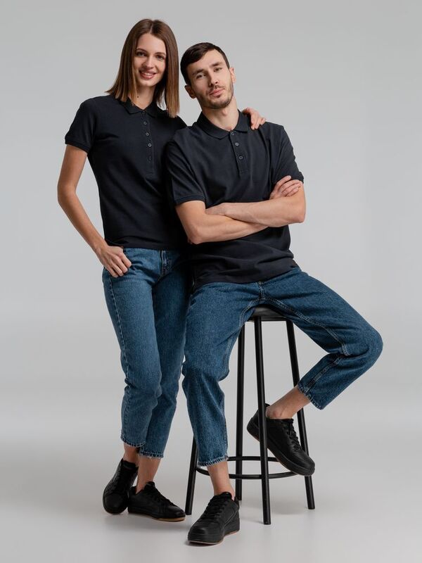 Рубашка поло женская Neptune, темно-синяя арт.11130.40