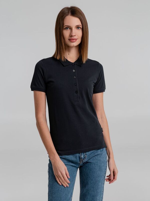 Рубашка поло женская Neptune, темно-синяя арт.11130.40