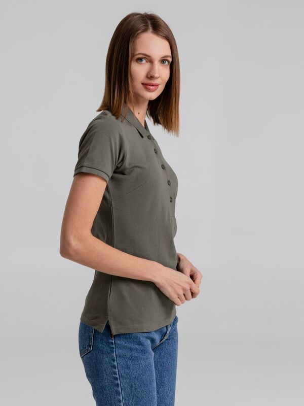 Рубашка поло женская Neptune, темно-серая арт.11130.10