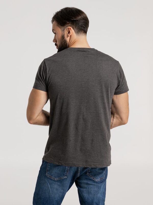 Футболка унисекс Firm Wear, черный меланж арт.11125.30