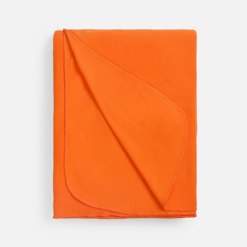 Флисовый плед Warm&Peace, оранжевый арт.7669.20