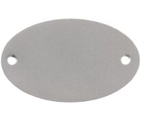 Шильдик металлический Alfa Oval, серебристый арт.13843.10