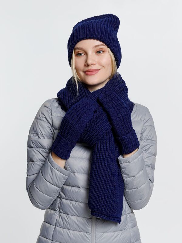 Шарф Nordkyn, темно-синий арт.10451.40