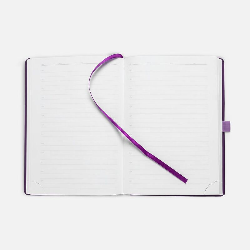 Ежедневник Favor Metal, недатированный, фиолетовый арт.17074.70