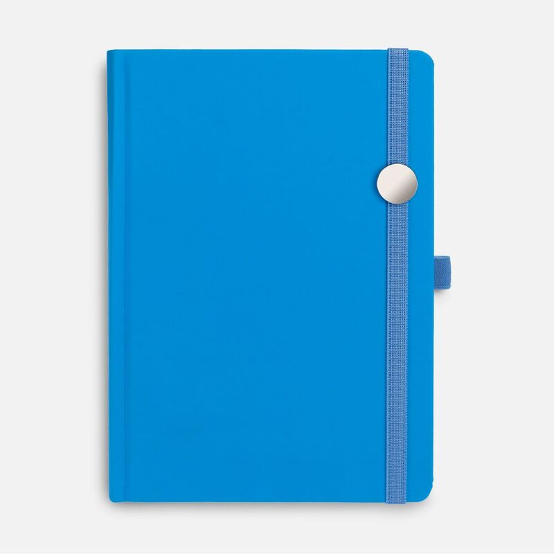 Ежедневник Favor Metal, недатированный, голубой арт.17074.44