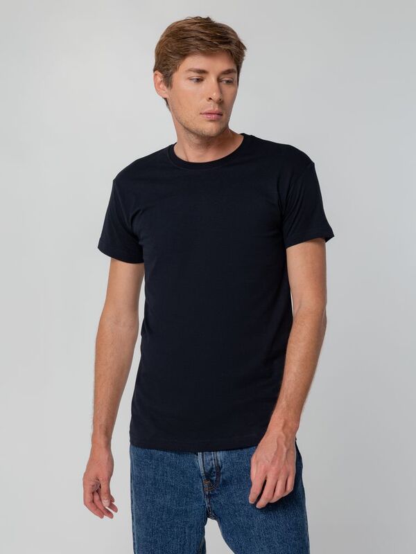 Футболка унисекс T-bolka 140, темно-синяя арт.5190.40