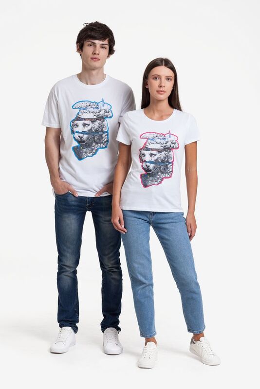 Футболка женская &laquo;Смотри вглубь&raquo;, белая арт.70035.60