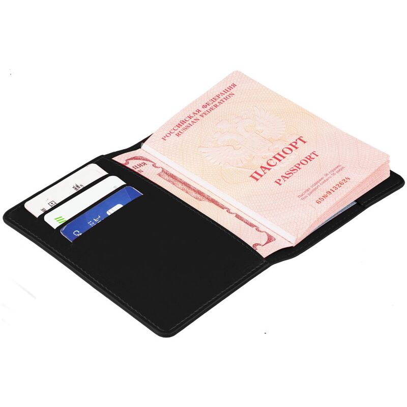 Обложка для паспорта Nebraska, черная арт.12879.30