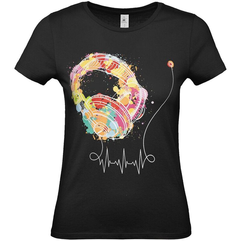 Футболка женская Feel The Beat, черная арт.70197.30