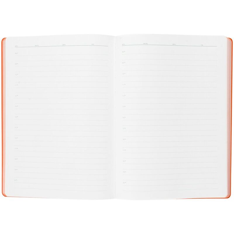 Ежедневник Flexpen, недатированный, серебристо-оранжевый арт.11087.12