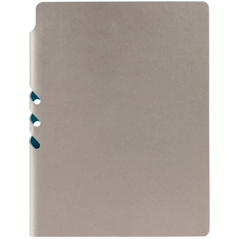 Ежедневник Flexpen, недатированный, серебристо-бирюзовый арт.11087.49