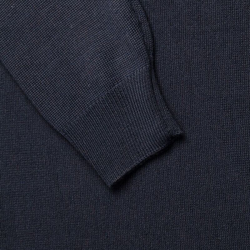 Джемпер Stitch с контрастной отделкой, синий с зеленым арт.12122.49