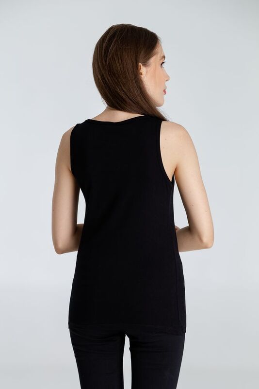 Майка женская Vibrance, черная арт.70044.30